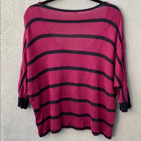 Splendid striped dolman vneck knit top - Picture 4 of 4